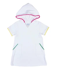 Florence Eiseman Little Girls Terry Coverup with Pom Poms