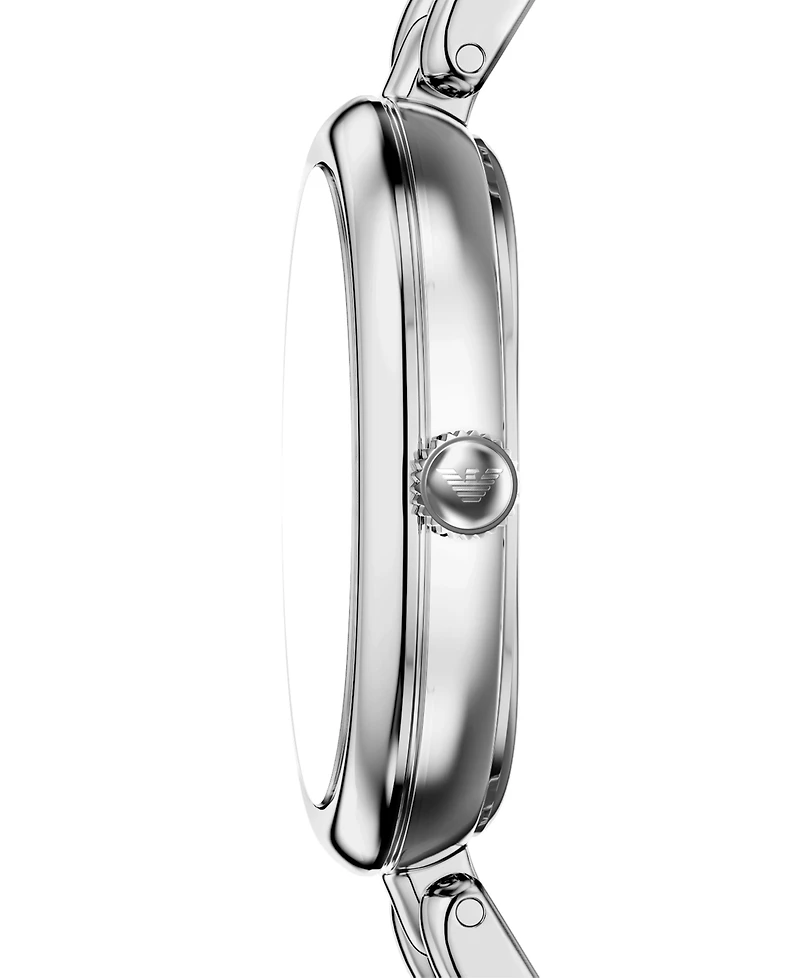 Emporio Armani Women's Quartz Two-Hand Silver Stainless Steel Watch, 28mm