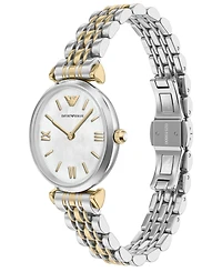 Emporio Armani Women's Quartz Two-Hand Two-Tone Stainless Steel Watch, 28mm