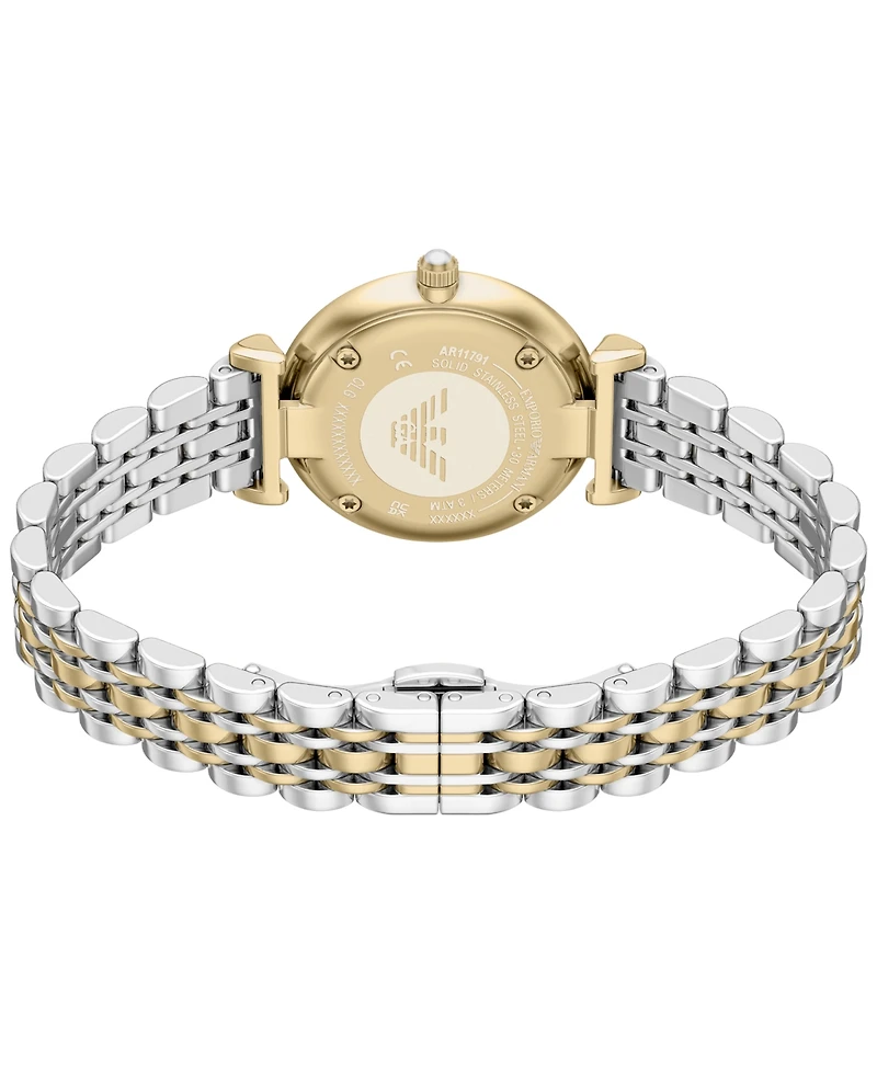 Emporio Armani Women's Quartz Two-Hand Two-Tone Stainless Steel Watch, 32mm
