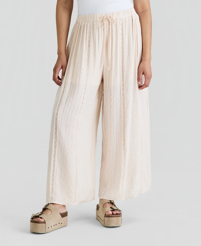 And Now This Women's Satin Pull-On Wide-Leg Pants, Macy's Exclusive