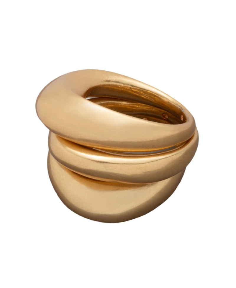 Donna Karan Gold-Tone Drama Molten Statement Ring 3-Pc. Set