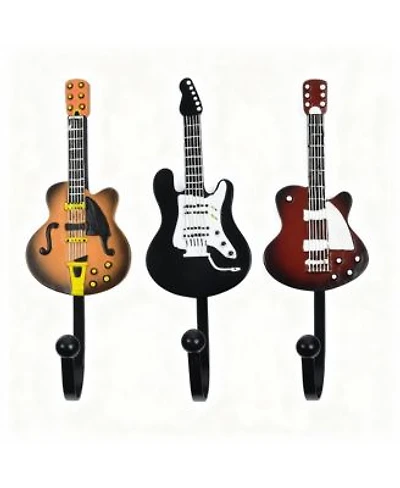 Yigii Heavy Duty Durable Guitar Shaped Hooks For Hanging Clothes Accessories