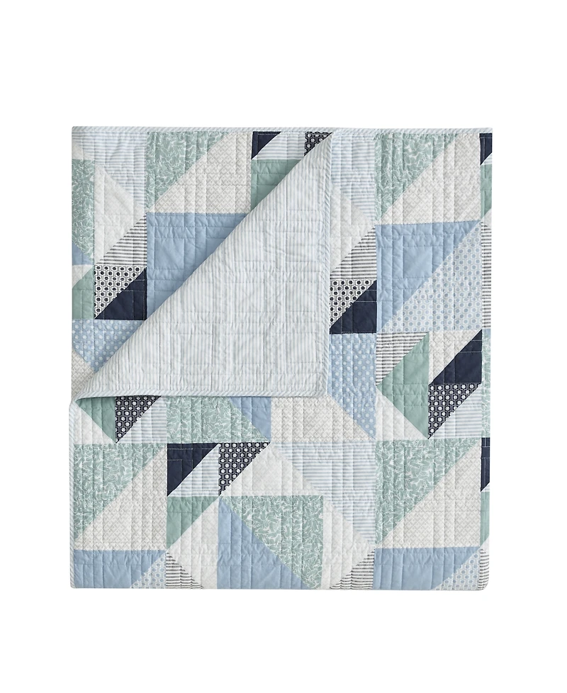 Lacoste Home Signature Cotton 3-Pc. Quilt Set