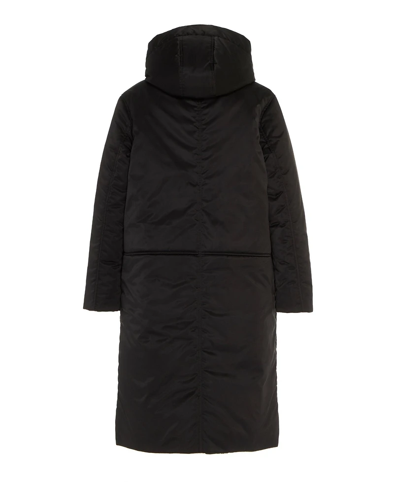 Caalo Women's Sustainable Reversible Satin Down Coat