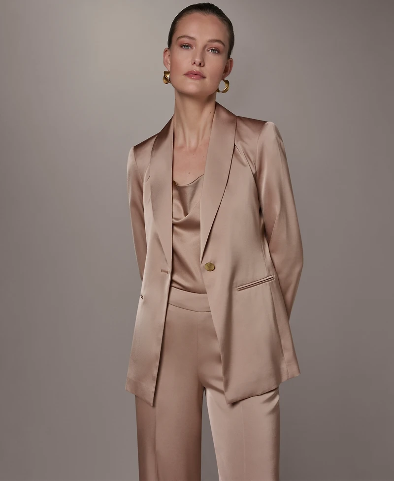 Donna Karan New York Petite Lapel Neck Jacket