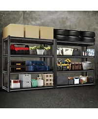 Yigii 4-Tier Adjustable Steel Shelving, 46"W x 24"D x