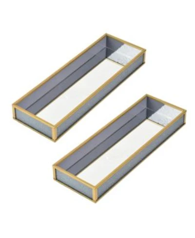 Lauraella Handcrafted Glass Tray Decorative Storage Container For Makeup Jewelry Desk Or Bathroom Stylish