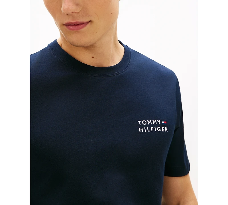 Tommy Hilfiger Men's Brand Love Embroidered Logo Crewneck T-Shirt