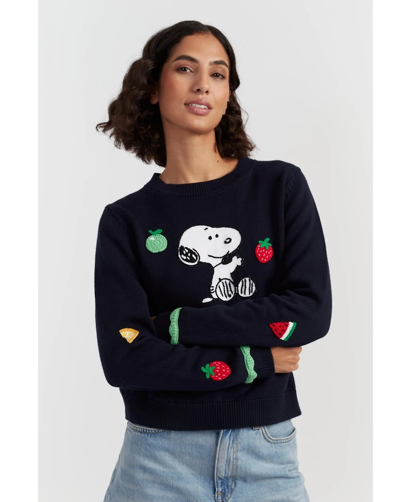 Chinti & Parker Women's Fruity Snoopy Sweater