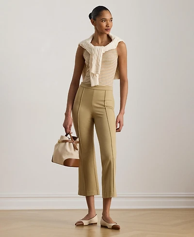 Lauren Ralph Women's Twill Flare Ankle Pants