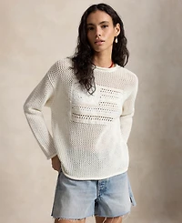 Polo Ralph Lauren Women's Rolled Crewneck Long-Sleeve Sweater