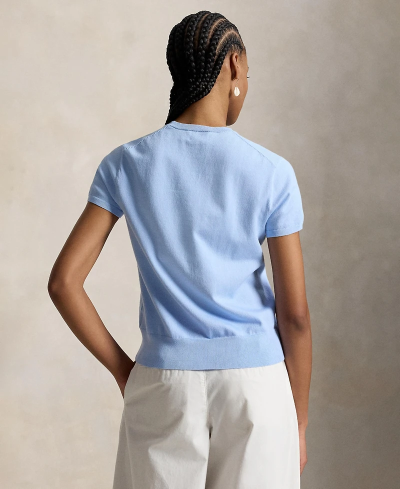 Polo Ralph Lauren Women's Short-Sleeve Crewneck Sweater