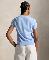 Polo Ralph Lauren Women's Short-Sleeve Crewneck Sweater