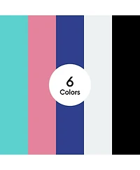 Cricut Joy Smart Iron-On Matless Heat Transfer Vinyl, Twilight Sampler - 5.5 in x 24 in (6 ct)