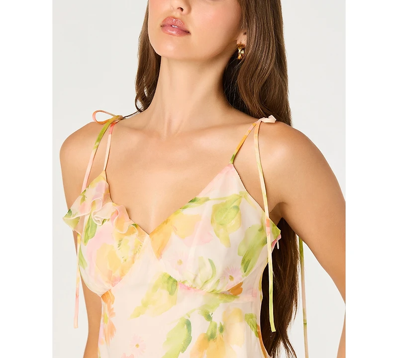 Astr the Label Women's Mejra Sleeveless V-Neck Top