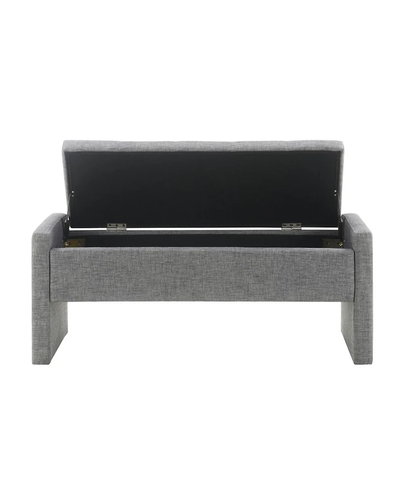 Streamdale Modern Bed End Bench with Storage and Upholstery