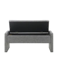Streamdale Modern Bed End Bench with Storage and Upholstery