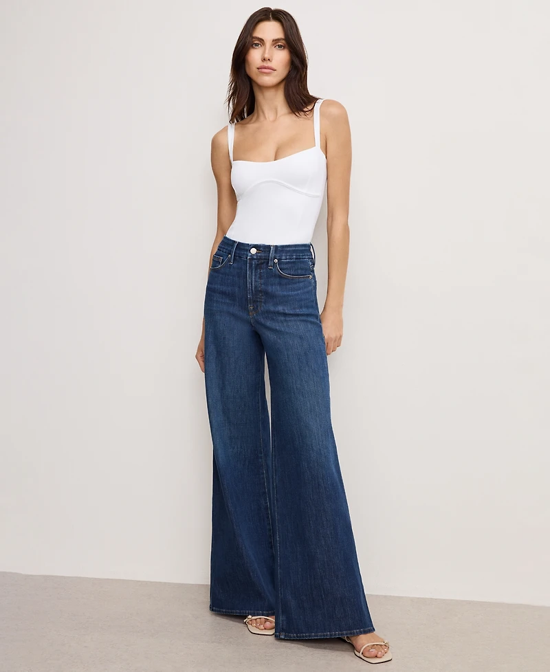 Good American Women's Sweetheart Neck Tank Bodysuit