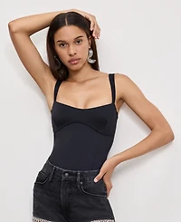 Good American Women's Sweetheart Neck Tank Bodysuit