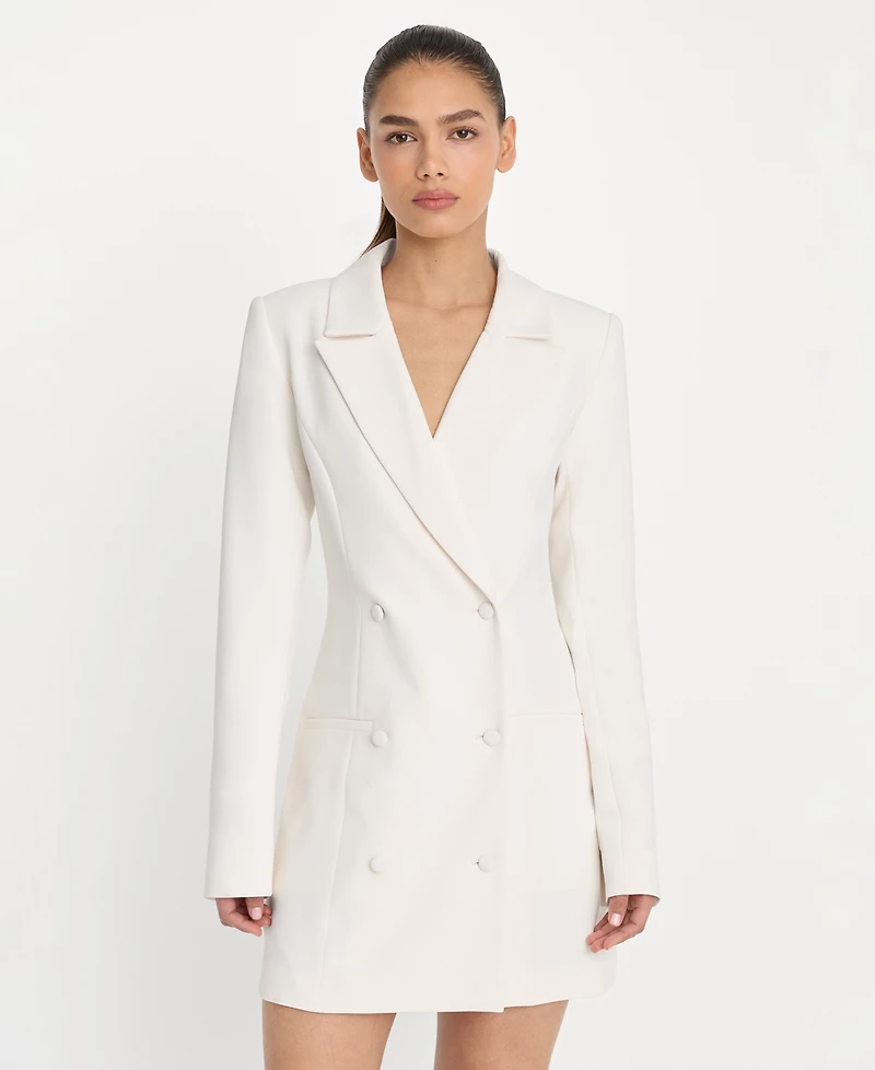 Good American Women's Luxe Suiting Exec Blazer Dress