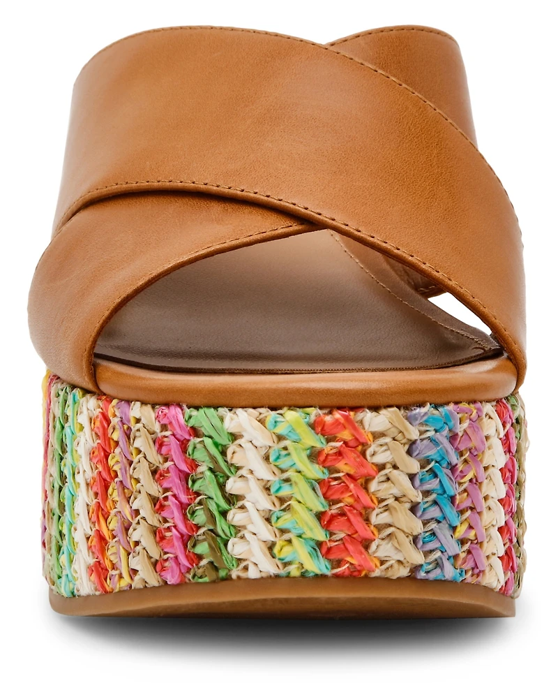 Steve Madden Women's Truthful Crossband Platform Sandals