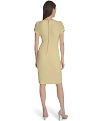 Calvin Klein Women's Tulip-Sleeve Sheath Dress