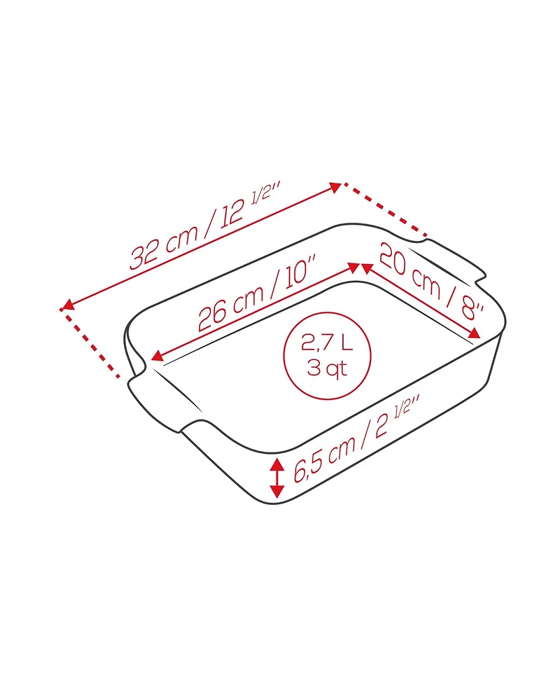 Peugeot Appolia Rectangular Ceramic Baking Dish