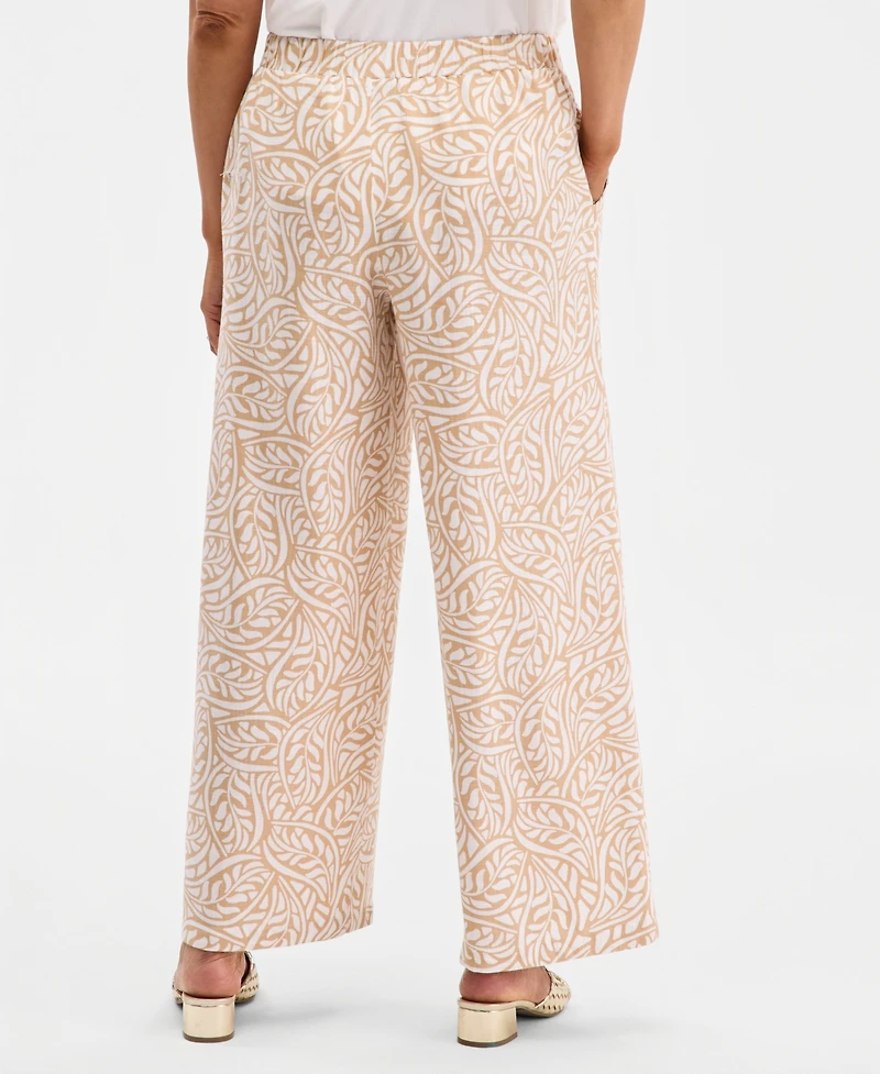 Jm Collection Women's Printed Pull-On Pants, Macy's Exclusive