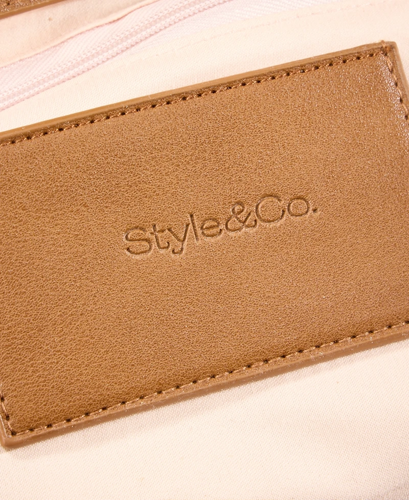 Style & Co Medium Zippered Shoulder Bag