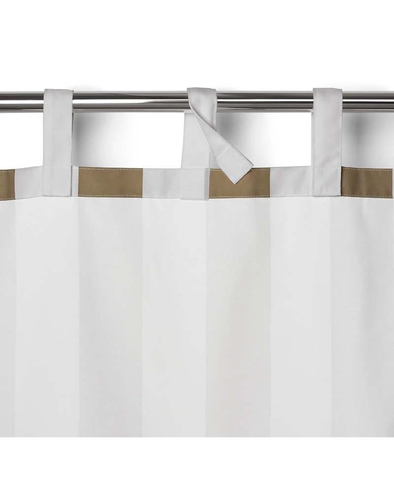 Elrene Home Fashions Highland Stripe Indoor/Outdoor Window Curtain