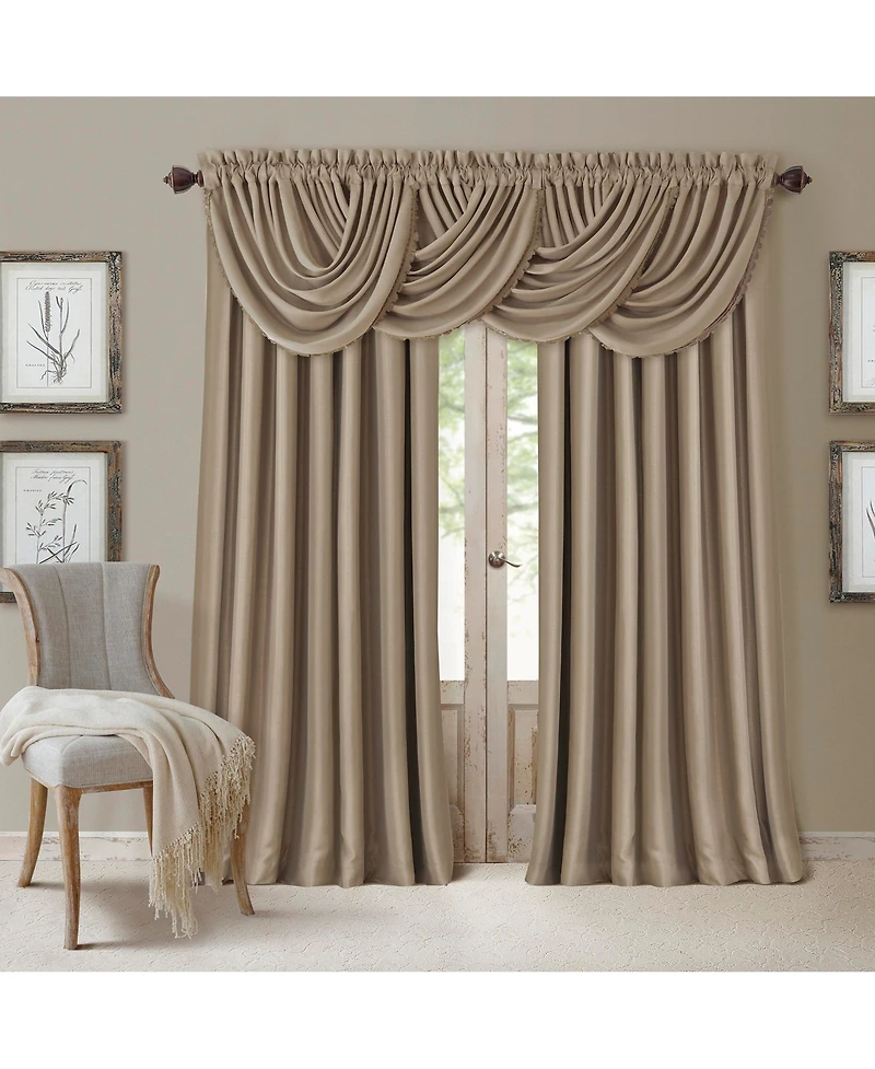 Elrene Home Fashions All Seasons Waterfall Window Valance