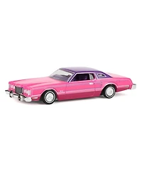 Greenlight Collectibles GreenLight 1/64 1975 Ford Thunderbird Lowrider, Pink with Pinstripes, California Lowriders Series 7 63080-e