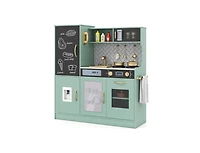 Slickblue Kids Toy Kitchen Playset with Utensils for Ages 3 and Up