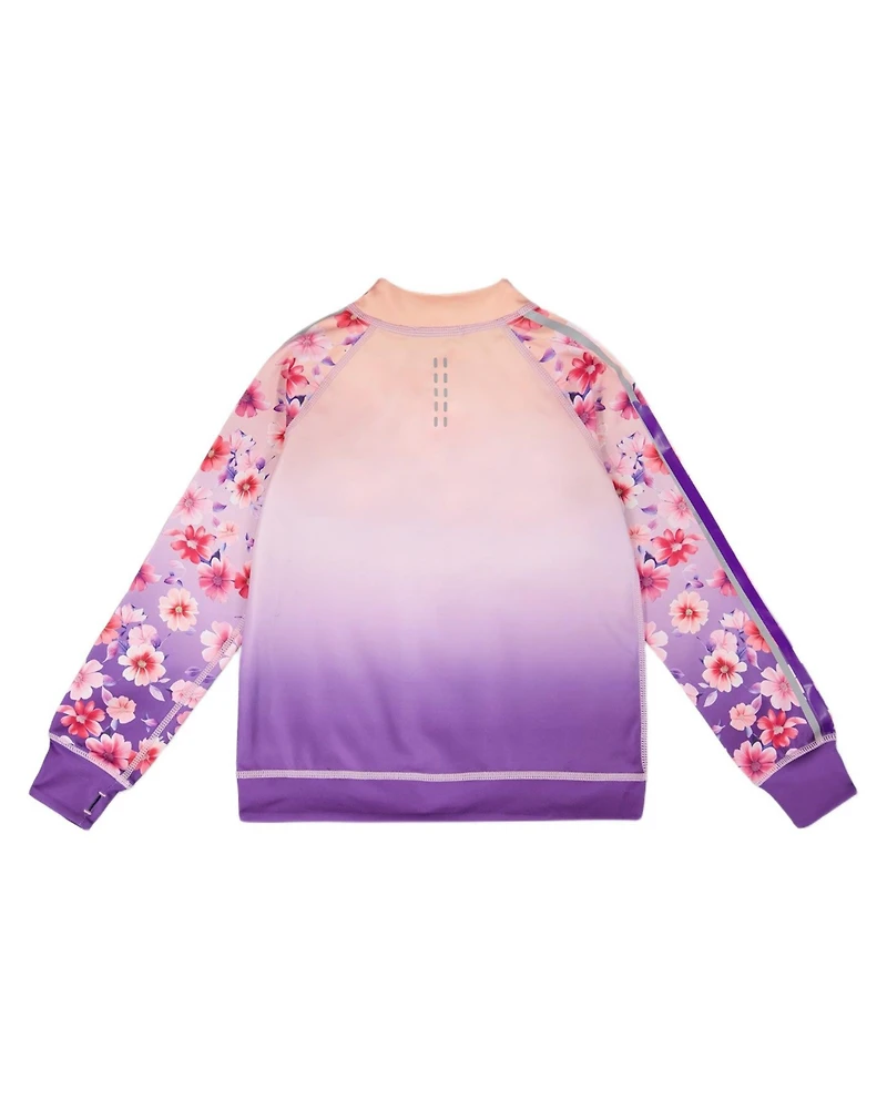 Deux par Little | Big Girl Polyester Full Zip Reversible Athletic Cardigan