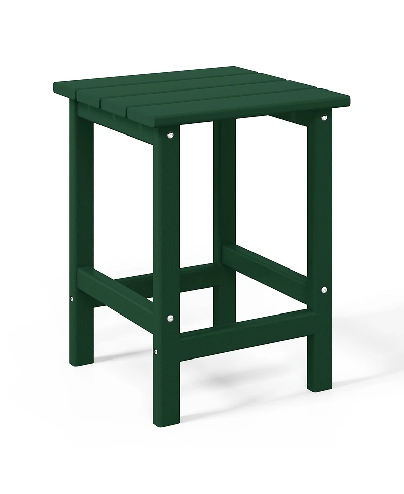 3-Piece Outdoor Patio Hdpe Adirondack Chair With Cup Holder and Table Set