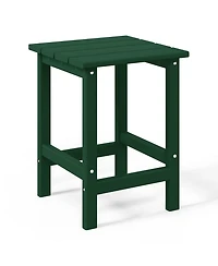 3-Piece Outdoor Patio Hdpe Adirondack Chair With Cup Holder and Table Set