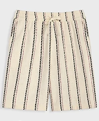 Mode of One Men's Striped Relaxed 9" Pull-On Shorts, Macy's Exclusive