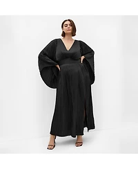 City Chic Women's Carmina Pleat Maxi Dress