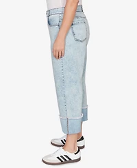 Ruby Rd. Plus Comfort Waist Wide Leg Cropped Jeans