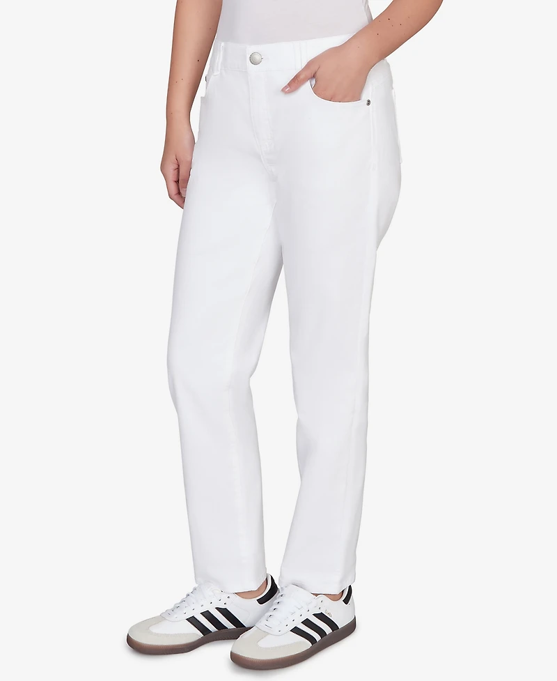 Ruby Rd. Plus Curve Enhancing Five Pocket Slim Leg Jeans