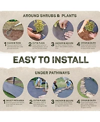 DeWitt Sunbelt 6' x 300' Woven Weed Barrier Landscape Fabric Ground Cover 2 Pack