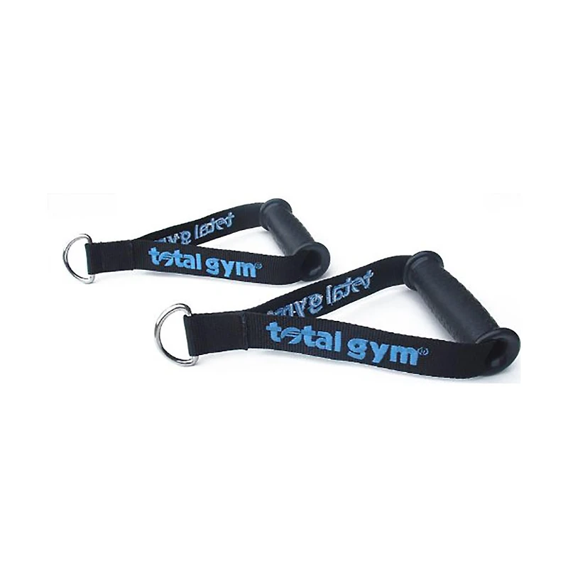 Total Gym 40950H Flexible Nylon Strap Handles for Comfortable and Versatile Workout Routines on Home Machines, Black