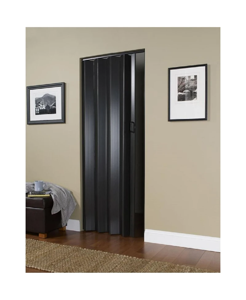 Ltl Home Products 36 x 80 Inch Plaza Espresso Vinyl Accordion Door with Hardware