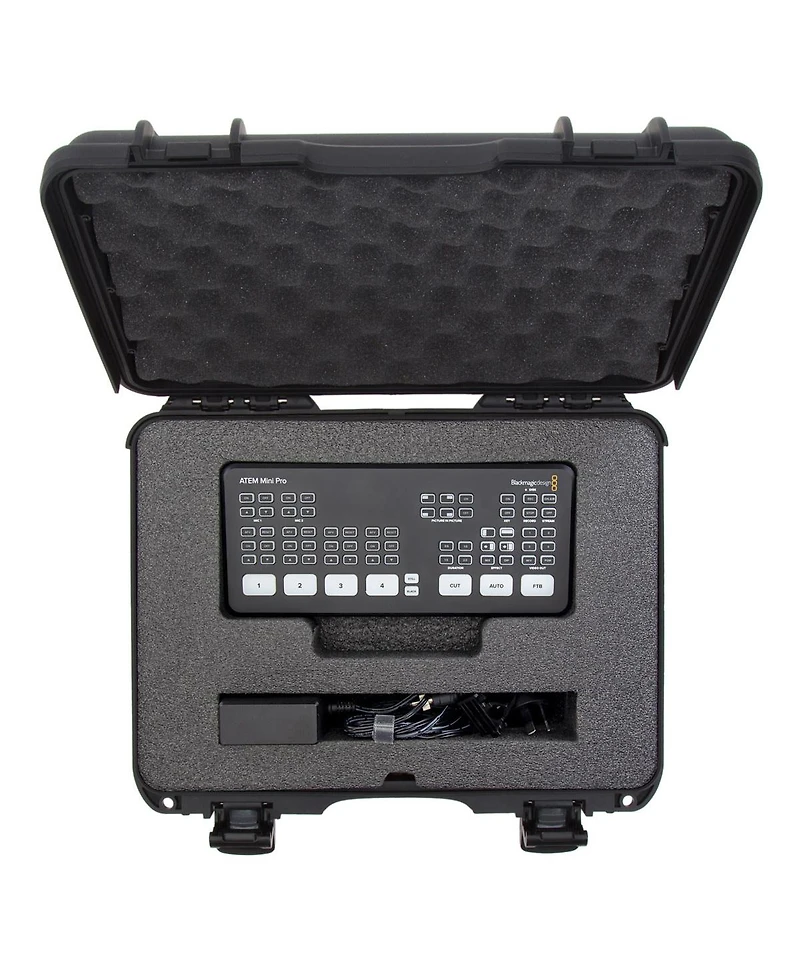 Nanuk 910 Waterproof Hard Case with Foam Insert for Blackmagic Design Atem Mini Pro