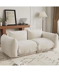 gaomon Love Seat Sofa,75.2 Inch Chenille Fabric Cloud Couch, 23.2" Deep Seat Boneless Couch for Small Spaces, Apartment, Office