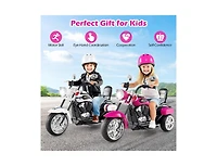 Slickblue Kids 6V Electric 3-Wheel Motorbike Ride-On with Light and Horn