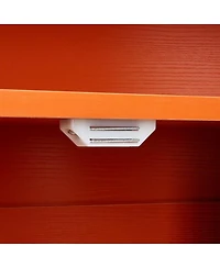 Aostirmotor Modern Cat Litter Box Enclosure with Shelf, 31" Hidden Kitty Washroom Cabinet & End Table