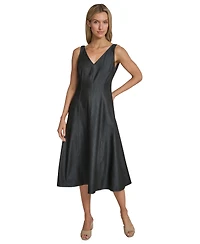 Calvin Klein Women's Denim Fit and Flare Dress