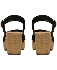 Clarks Women's Nerisa Twist Round Toe Wedge Sandals